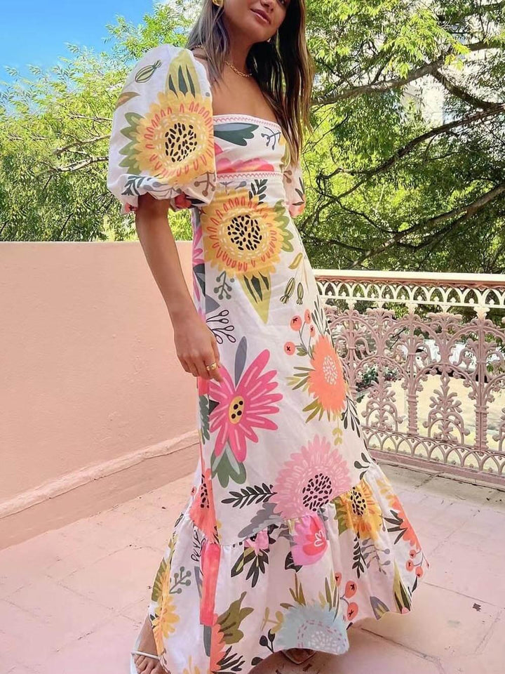 Eleanor | Floral Printed Maxi Dress