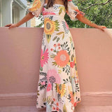 Eleanor | Floral Printed Maxi Dress
