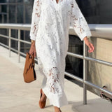 Madeleine | Floral Midi V-Neck Dress