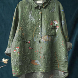 Rose | Animal-Print Relaxed Blouse