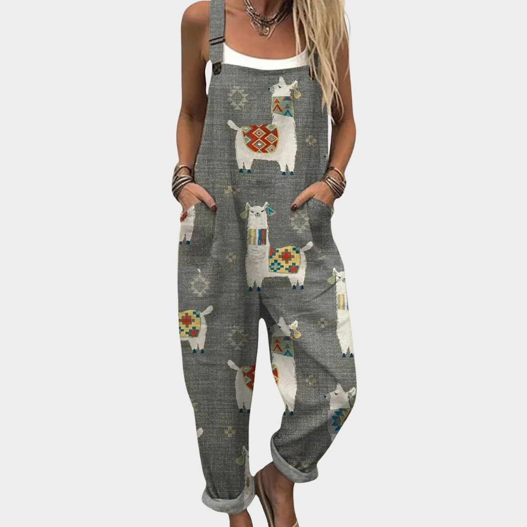Comfortable Printed Jumpsuit