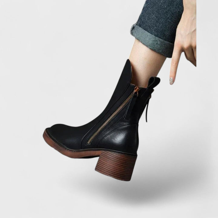 Joan | Leather Ankle Boots