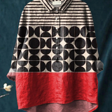 Martha | Geometric-Print Relaxed Blouse