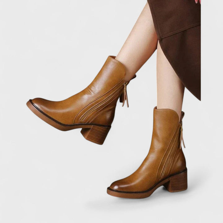 Joan | Leather Ankle Boots