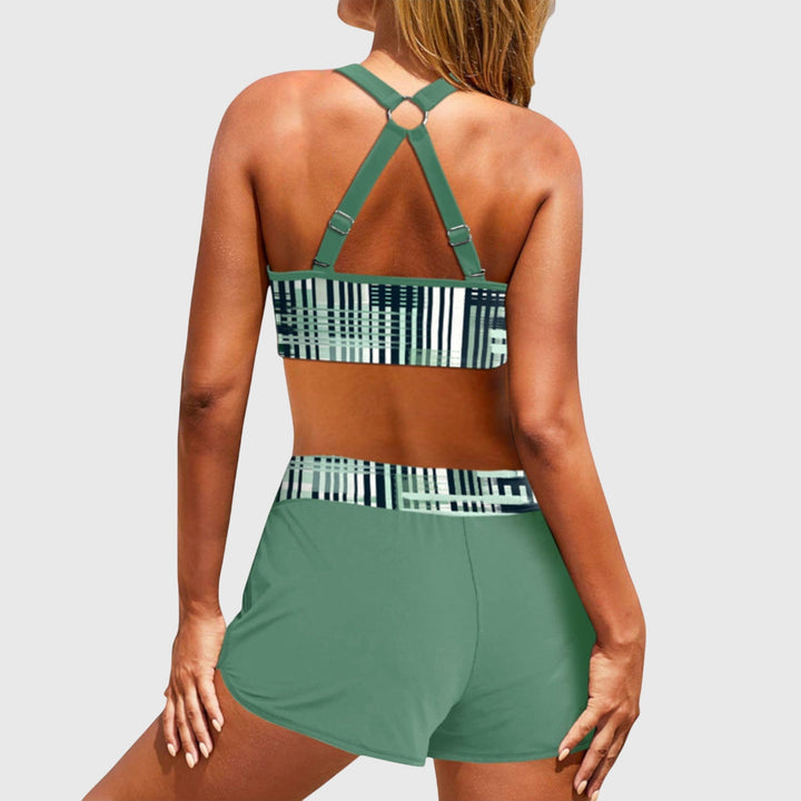 Charlotte | Striped High-Waisted Bikini