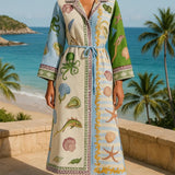 Rachel | Printed Midi Dress