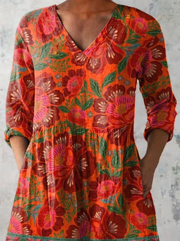 Cora | Long V-Neck Blouse
