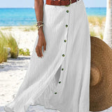 Marie | Button-Detail Skirt