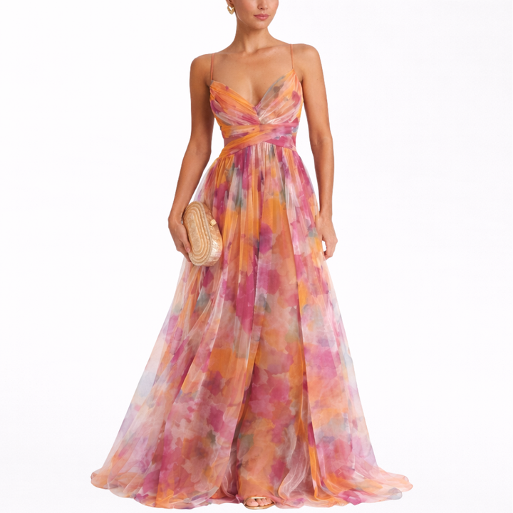 Ruth | Floral Printed Maxi Dress