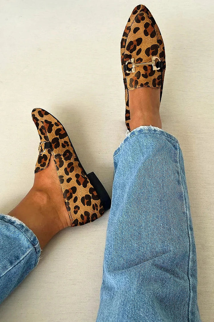 Frances | Elegant Leopard-Print Loafers