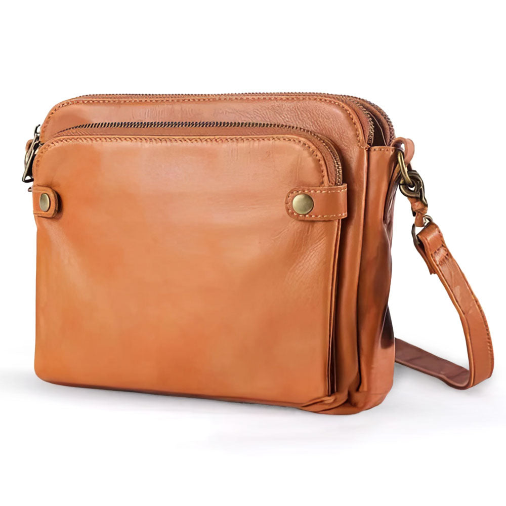 Lottie | Classic Leather Crossbody Bag