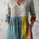 Evelyn | Long V-Neck Blouse