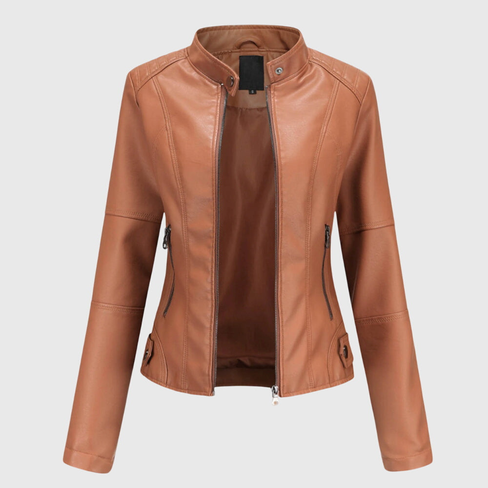 Helena | Elegant Leather Jacket