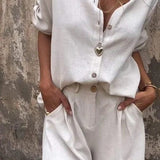 Madeleine | Breathable Button-Front Set