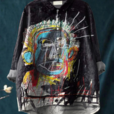Louise | Printed Abstract-Print Relaxed T-Shirt