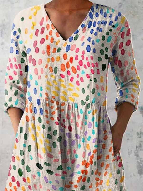 Sarah | Long V-Neck Blouse