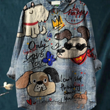Lottie | Dog-Print Relaxed T-Shirt