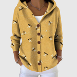 Helena | Comfortable Knitted Hooded Cardigan