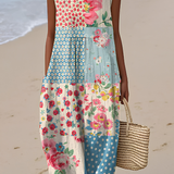Mia | Patchwork Midi Dress