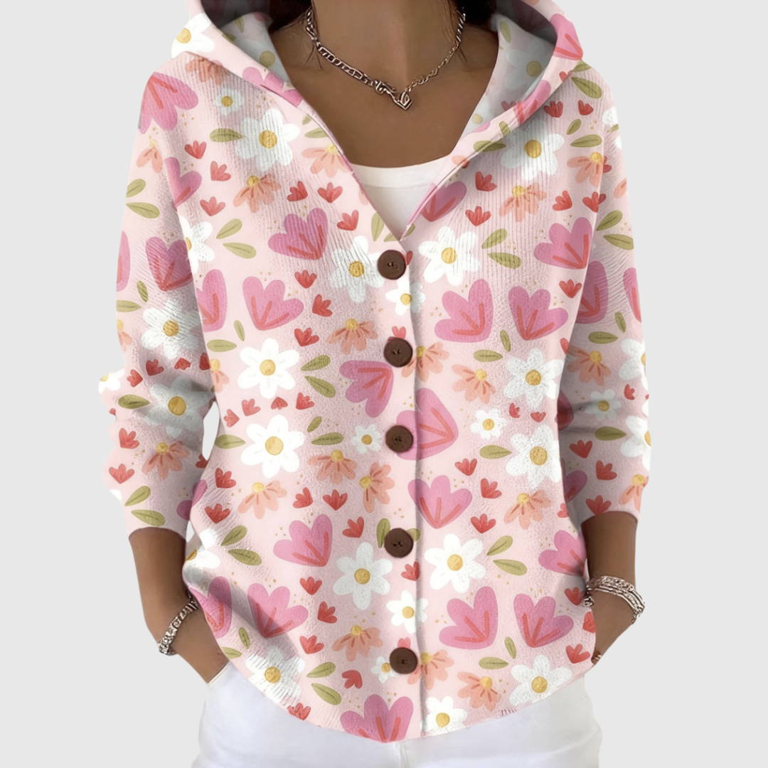 Marlene | Comfortable Knitted Hooded Cardigan
