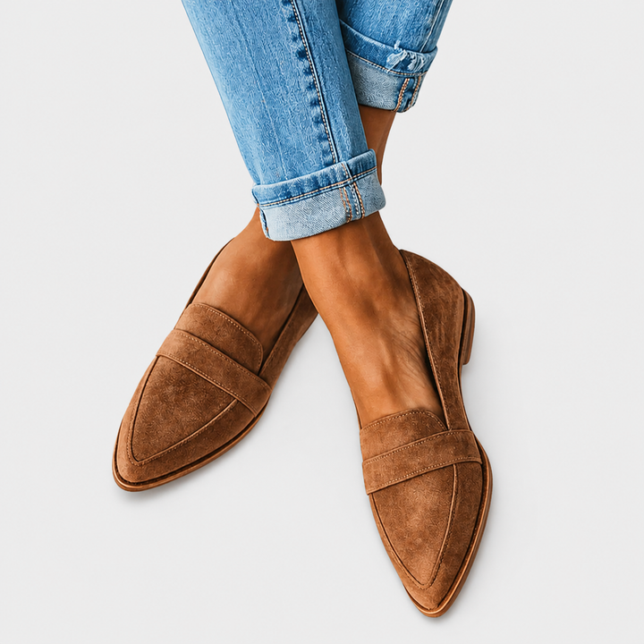 Marlene | Orthopaedic Leather Suede Slippers