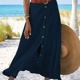 Marie | Button-Detail Skirt