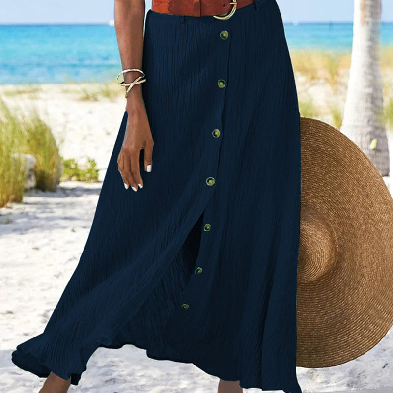 Marie | Button-Detail Skirt