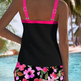 Rose | Elegant Wide-Leg Tankini