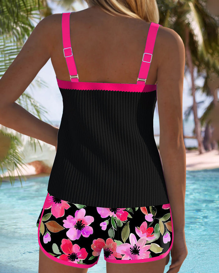 Rose | Elegant Wide-Leg Tankini