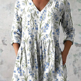 Frances | Long V-Neck Blouse