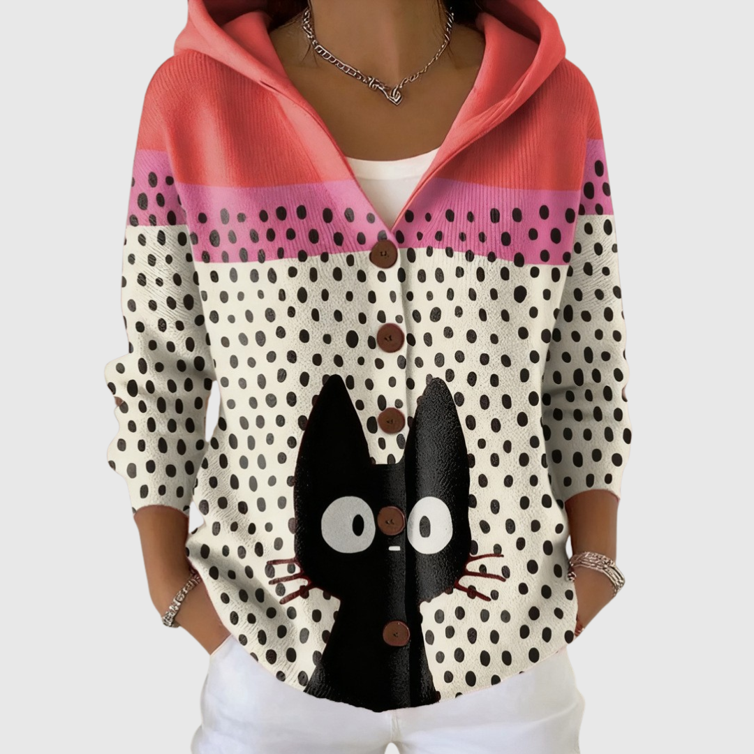 Teresa | Comfortable Knitted Hooded Cardigan