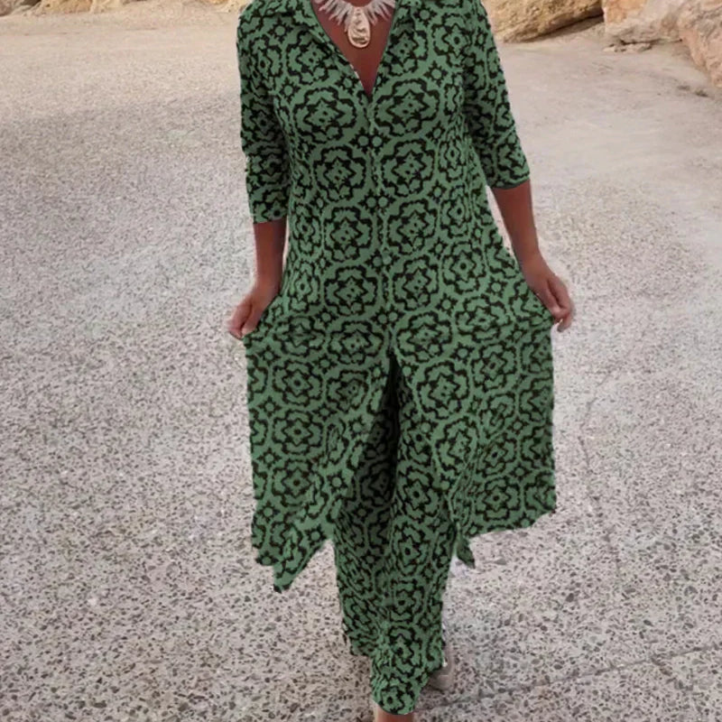 Helena | Geometric-Print Set