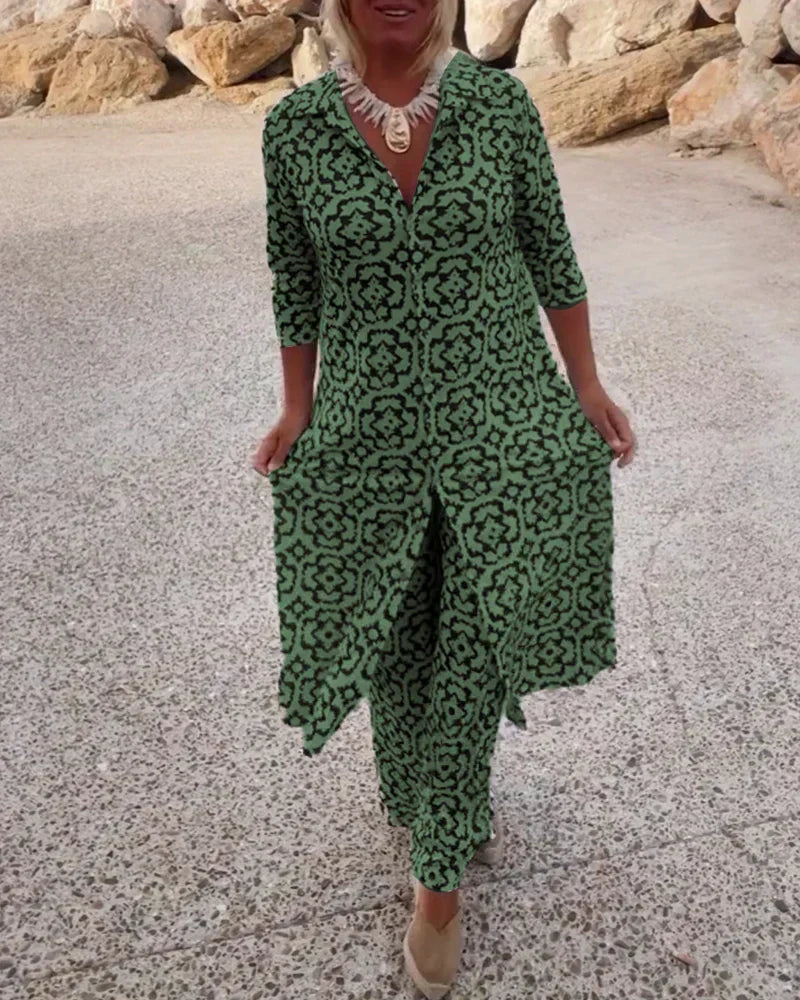 Helena | Geometric-Print Set
