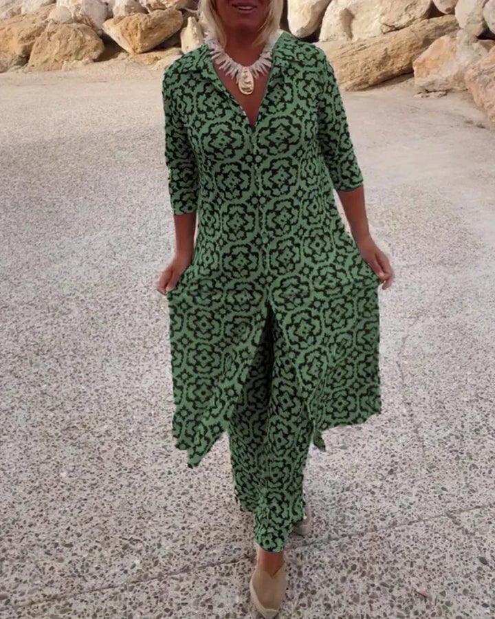 Helena | Geometric-Print Set