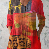 Jane | Long V-Neck Blouse