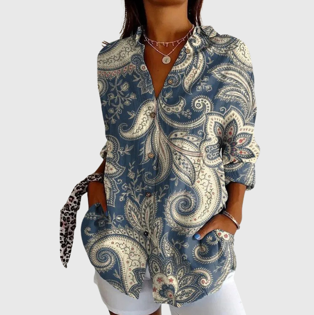 Joanna | Lightweight Printed Blouse
