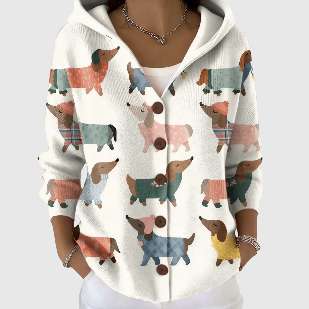 Lottie | Comfortable Knitted Hooded Cardigan