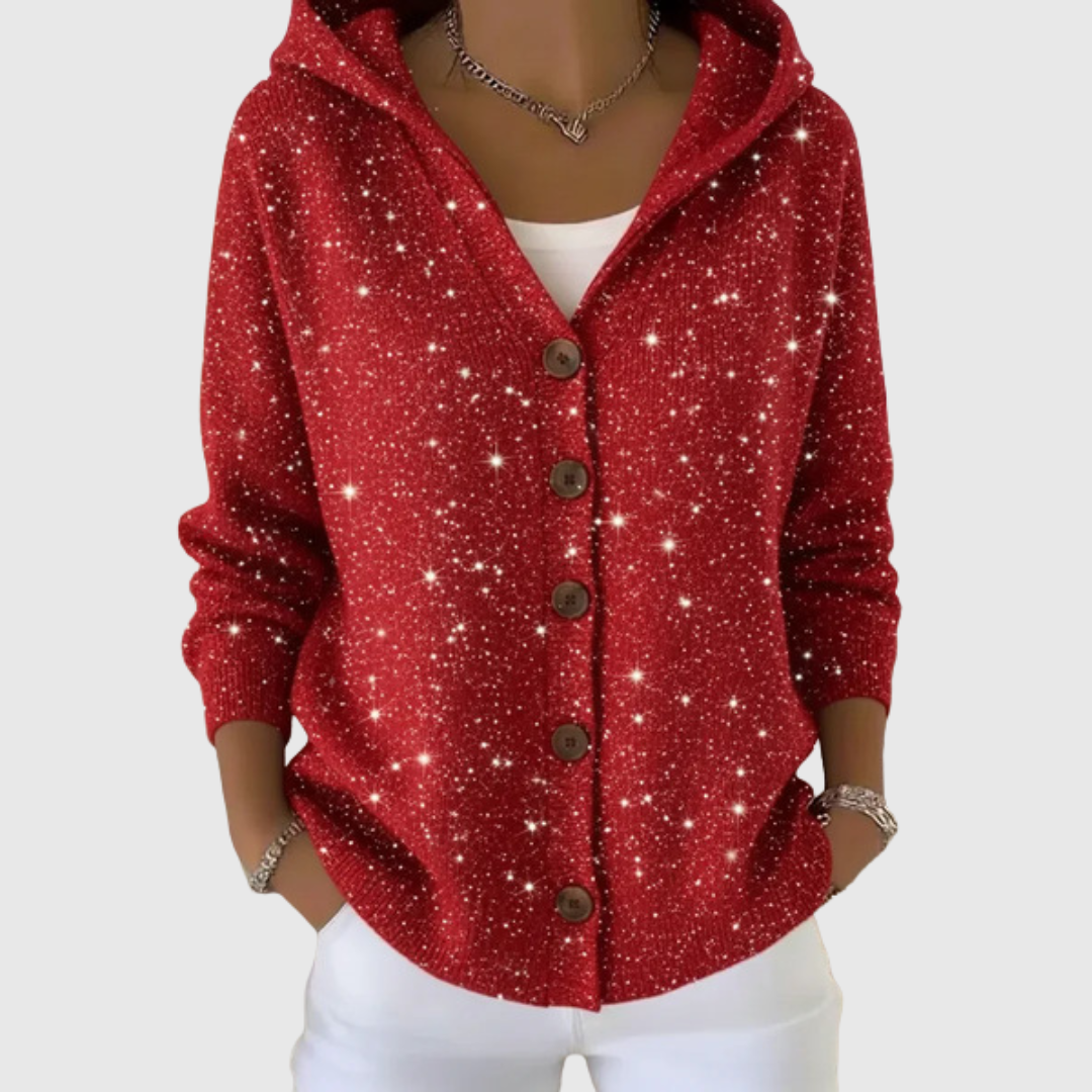 Marie | Comfortable Knitted Hooded Cardigan