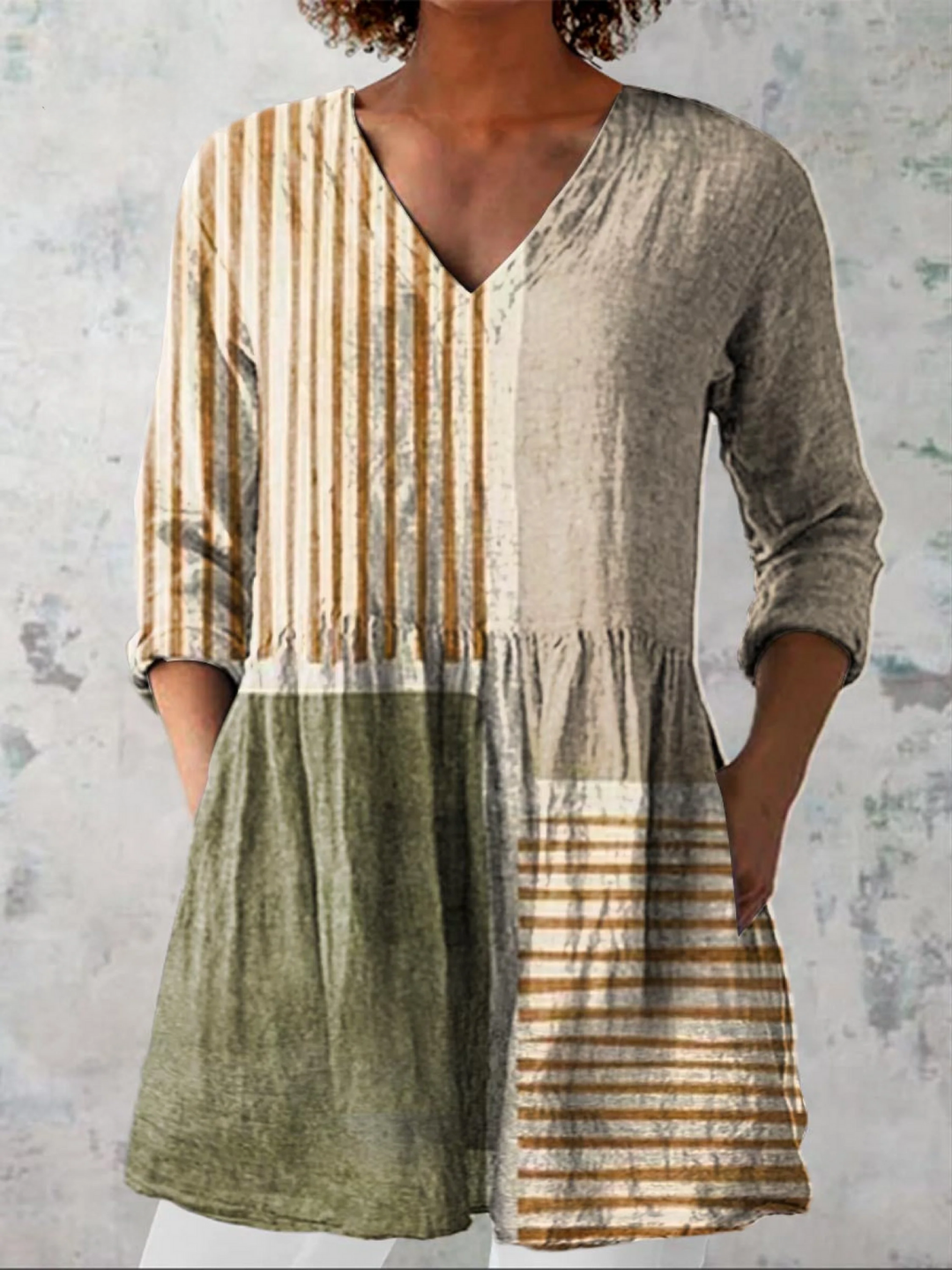 Brooke | Long V-Neck Blouse