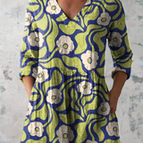 Caroline | Long V-Neck Blouse