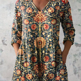 Amber | Long V-Neck Blouse