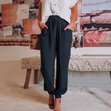 Louise | Elegant Drawstring Trousers