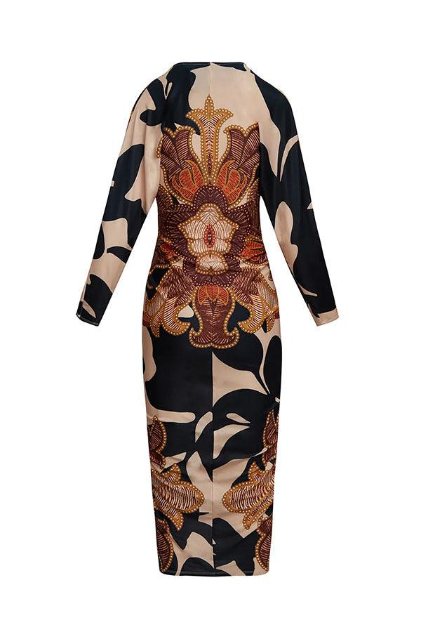 Monica | Printed Midi Dress