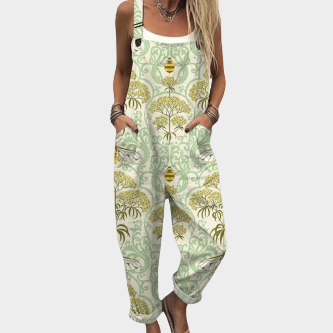 Comfortable Printed Dungarees