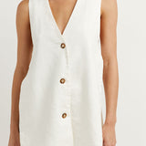 Helena | Sleeveless Button-Detail Set