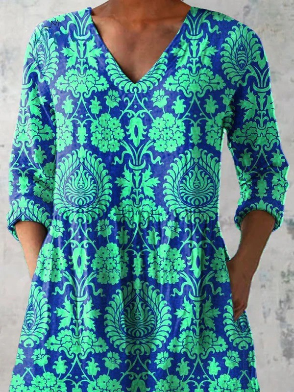 Leah | Long V-Neck Blouse