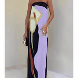 Una | Printed Animal-Print Maxi Sleeveless Dress
