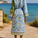 Rachel | Printed Midi Dress