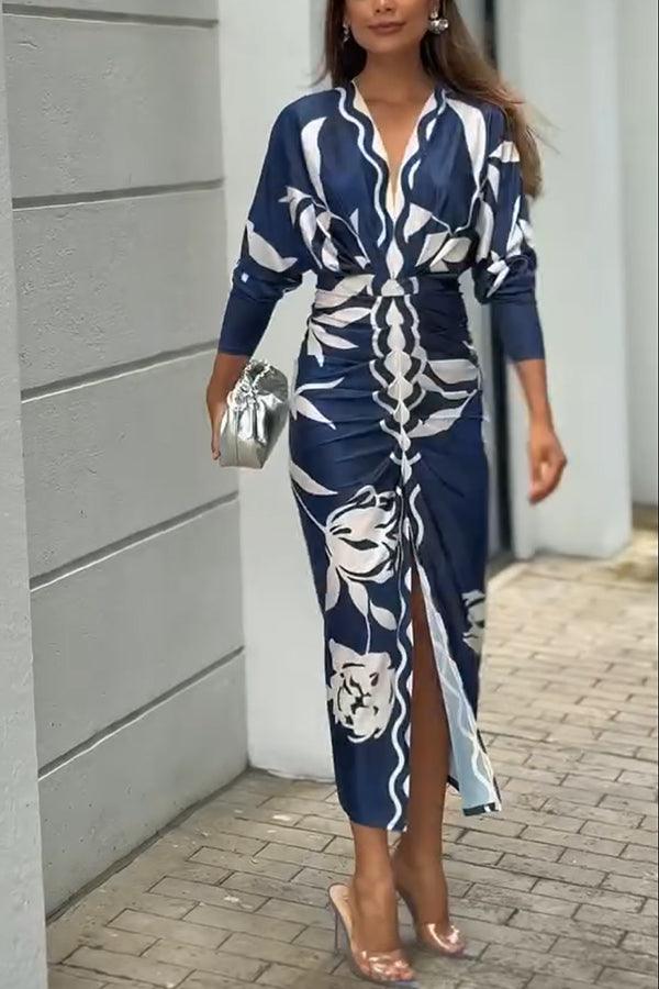 Monica | Printed Midi Dress