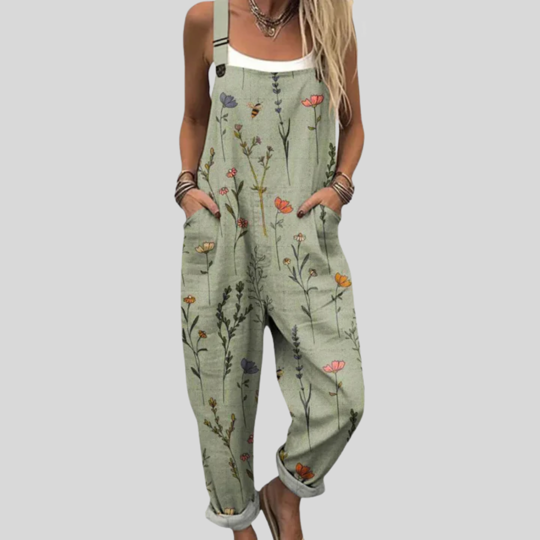 Floral Dungarees